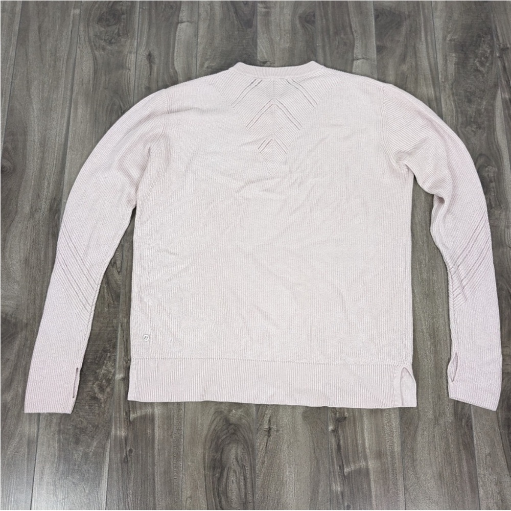 lululemon athletica Light Pink Crew Neck Sweater